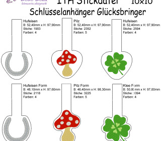 Stick Datei - Schlüsselanhänger Glücksbringer